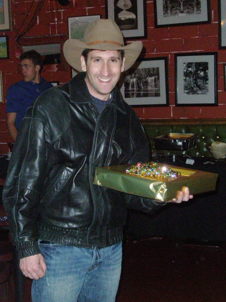 Scott sure knows how to enter a birthday party!!